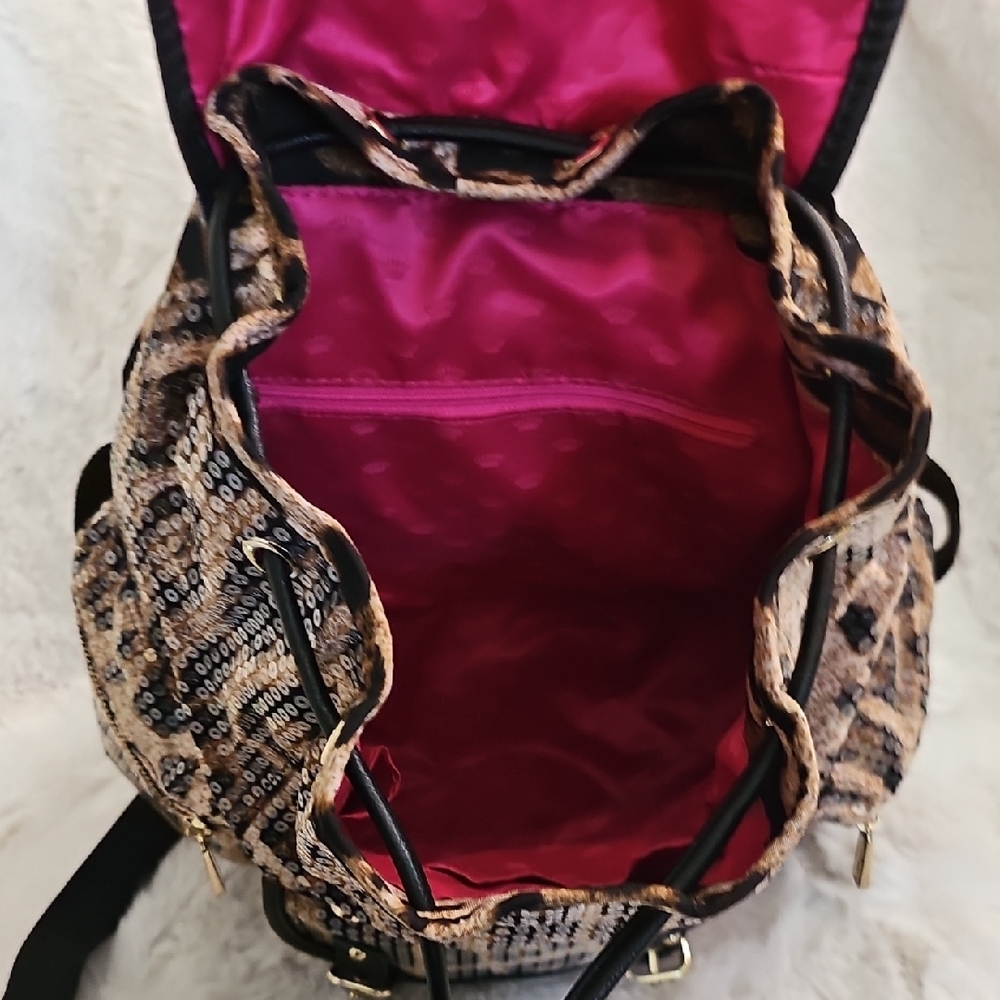 Juicy Couture Brown and Black Leopard Backpack - Picture 16 of 17